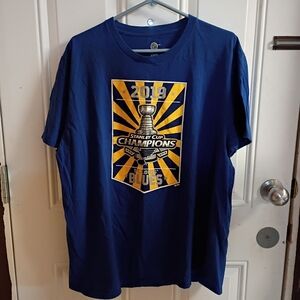 2/$10 NHL St Louis Blues Stanley Cup Championship Tee Size 2019 XL